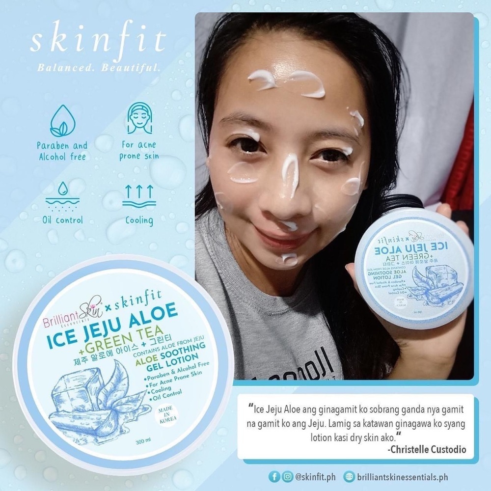 SkinFit Ice Jeju Aloe + Green Tea Gel - Picture 7 of 8